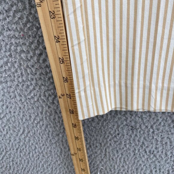Chicos Pants Womens 00 US 2 Beige Stripe Straight Leg Stretch Office Career Work - Picture 9 of 11